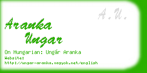 aranka ungar business card